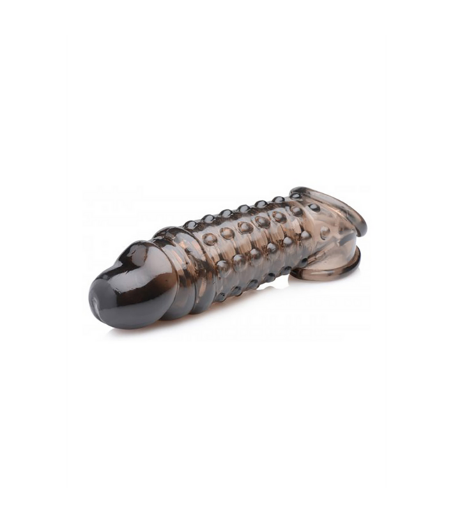 XR Brands Penis Sleeve Verstevigingshoes 2-4 cm Met Hobbelige Ribbeltextuur En Flexibel Comfort