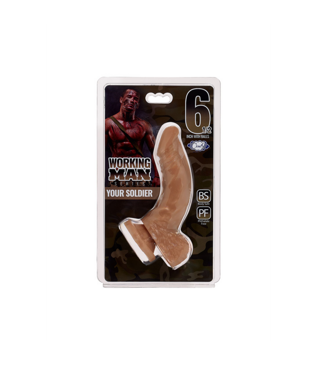 Cloud 9 Realistic Working Man Soldier Dildo 16.5 cm – Safe & Versatile