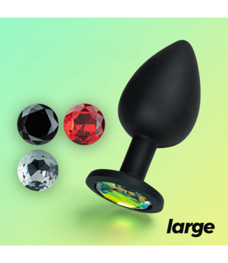 Crushious Camileo Silicone Anal Plug 9.5 cm with Interchangeable Gemstones