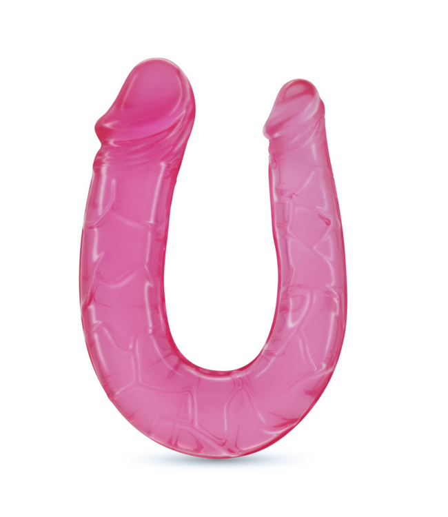 Crushious Crushious Flexibele Dubbele Dildo 11,5 cm Met Waterbasis Anaal Glijmiddel Roze