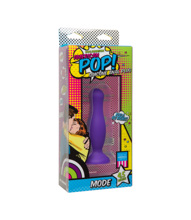 Doc Johnson American POP! Mode Silicone Anal Plug 11.4 cm - Premium Quality for All