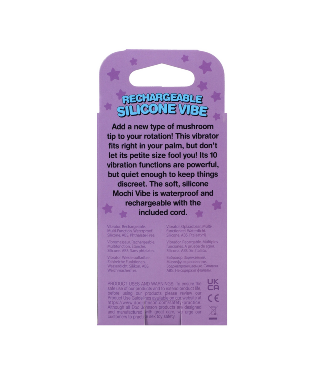 Doc Johnson Mochi Vibe Peach: Compact, Waterproof Silicone Rechargeable Vibrator