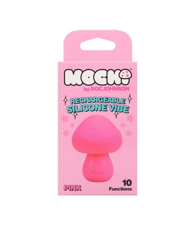 Doc Johnson Rosa Pilz-Vibrator – Kompakt, wasserdicht, 10 leistungsstarke Vibrationen