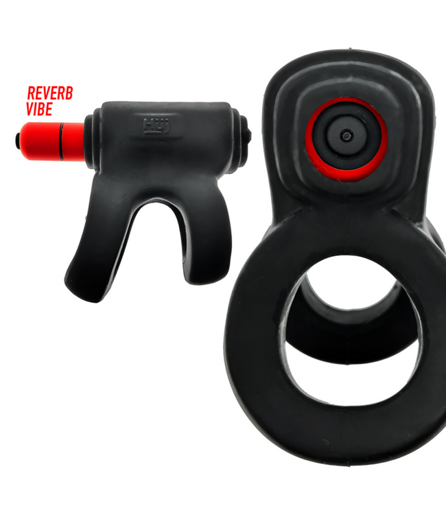Hunkyjunk Revhammer Vibe Ring Rot – Intensives Vergnügen mit Cockring und Vibrator