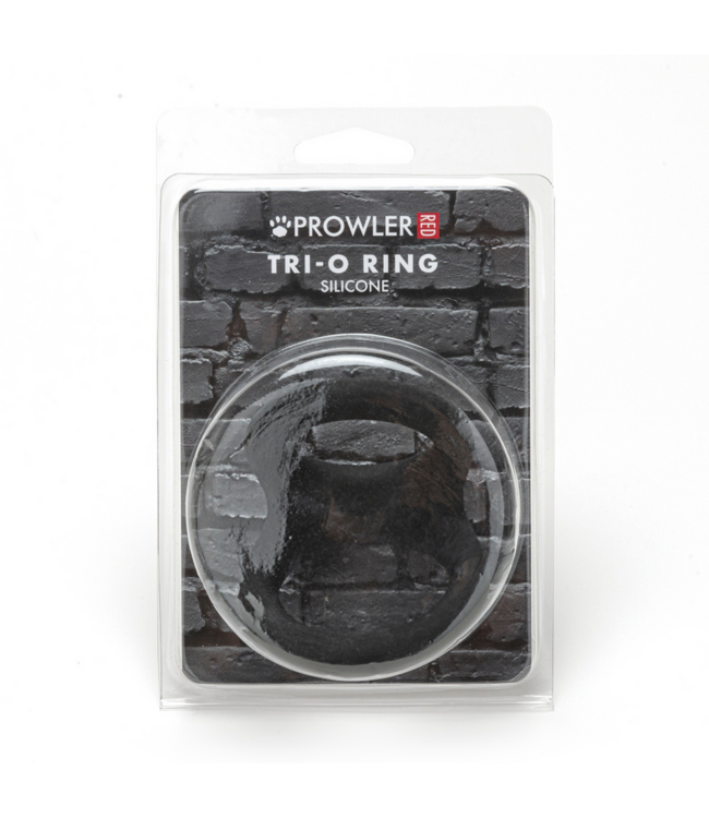 Prowler Red Prowler RED Drie-Cirkel Siliconen Penisring Zwart Voor Versterkte Erecties