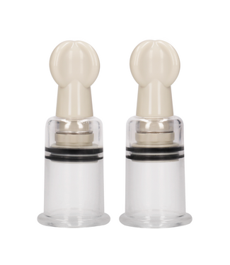 Pumped Tepelcups Medium Voor Intensieve Zuigstimulatie Met Transparant Acryl