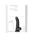 RealRock RealRock 15.5 cm Realistic Curved Dildo with Suction Cup & Balls