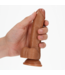 RealRock RealRock Gebogener Dildo 12,5 cm mit Saugnapf für G-Punkt-Stimulation