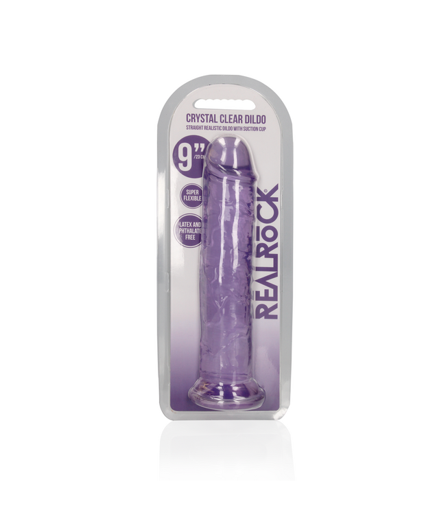 RealRock RealRock Transparante Realistische Dildo 25 cm Met Zuignap En Harnasfähig