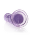 RealRock REALROCK Dildo mit Saugnapf - 25 cm, 4,5 cm dick, transparent, phthalatfrei