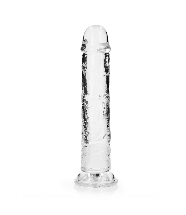 RealRock Transparante RealRock Crystal Clear Dildo Met Zuignap 25 cm, Ftalatenvrij