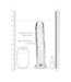 RealRock Transparante RealRock Crystal Clear Dildo Met Zuignap 25 cm, Ftalatenvrij