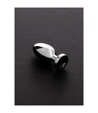 Steel by Shots Elegant Stainless Steel Butt Plug with Gemstones - 5.9 cm