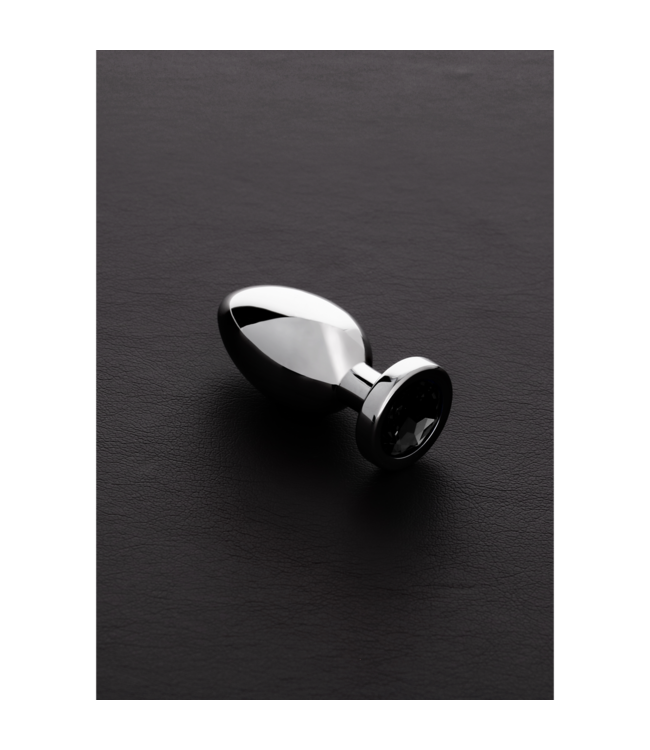 Steel by Shots Elegant Stainless Steel Butt Plug with Gemstones - 5.9 cm