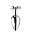 XR Brands Lucky Clover Small Metal Butt Plug - 6.6 cm for Fun and Happiness!