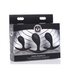 XR Brands Dark Droplets 3-Piece Anal Trainer Set - Velvety Soft Pleasure