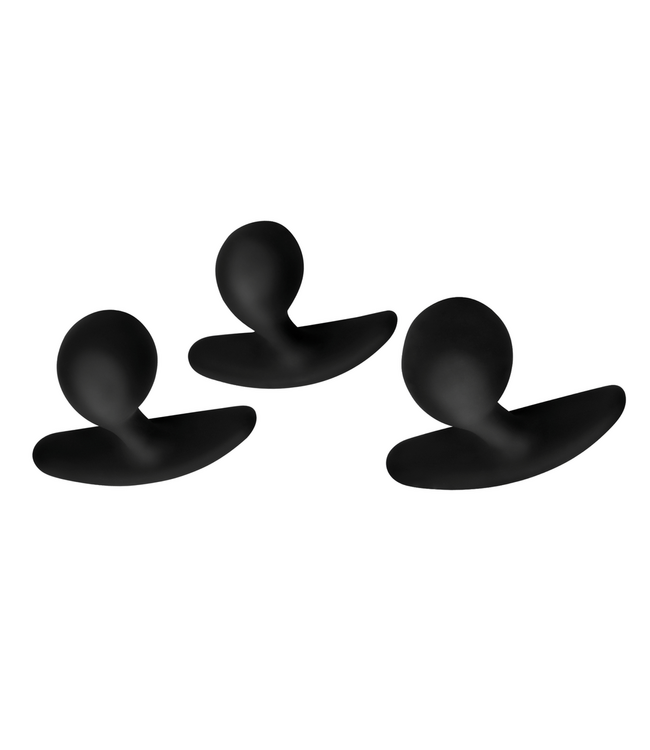XR Brands Samtweiches 3-teiliges Anal-Trainer-Set für maximales Vergnügen
