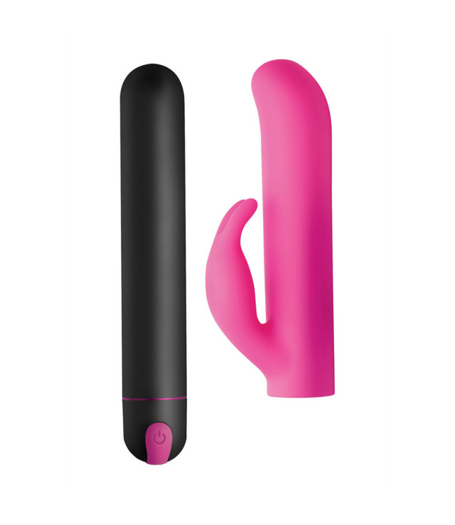 XR Brands XL Bullet & Rabbit Silicone Sleeve – Realistic Squirting Dildo Pleasure