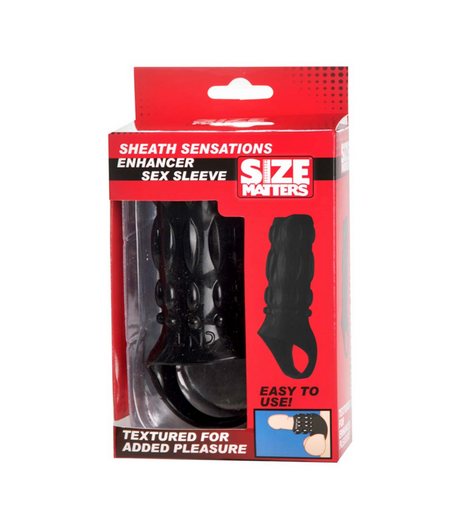 XR Brands Instant Pleasure Enhancer Sleeve - Textured Support for Elevated Performance