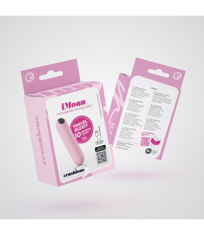 Crushious iMoan Baby Pink Waterproof Bullet Vibrator - Powerful & Discreet