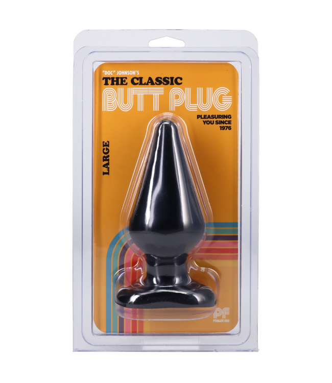 Doc Johnson Classic 6-Inch Butt Plug - Smooth, Safe, and Comfortable for Beginners