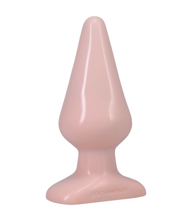 Doc Johnson Comfort & Safety Large Classic Butt Plug - Beginner Friendly 6" PVC