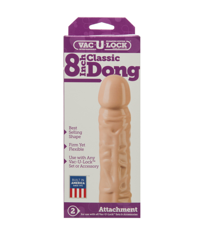 Doc Johnson Klassischer Dildo 19,3 cm – Komfortabler Strap-On-Vakuumhalter