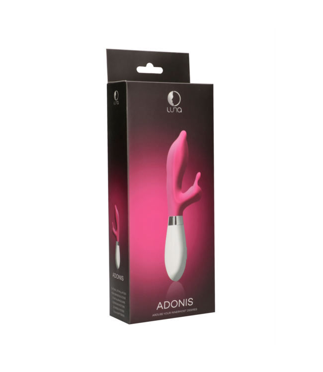 Luna by Shots Adonis Clitoral Stimulator - Pink Powerful Vibrator 21.8 cm