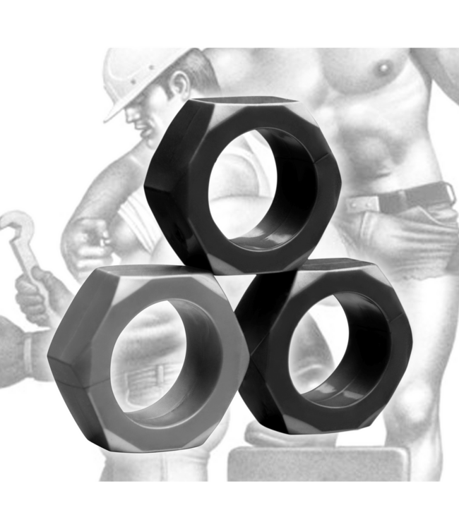 XR Brands Ultimate Silicone Cock Rings Set – 3 Sizes for Pleasure & Performance