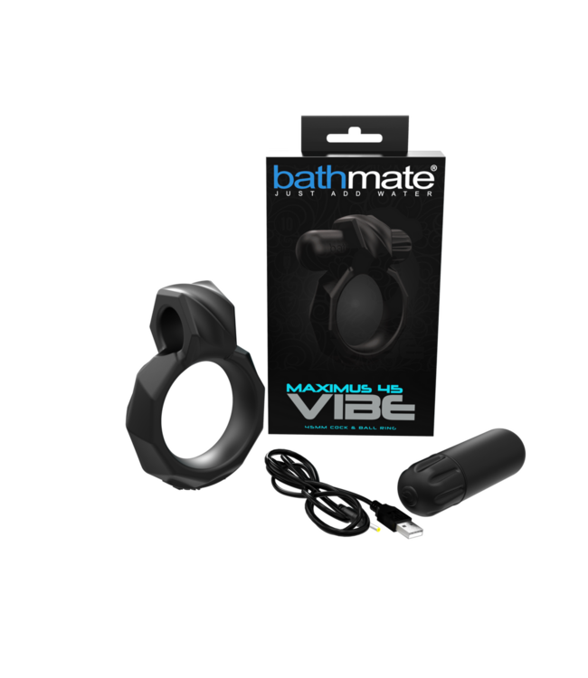 Bathmate Vibe Maximus 45 - Safe, Flexible Vibrating Cock Ring for Men