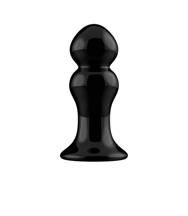 Chrystalino Rimly Vibrierender Glas-Buttplug mit Saugnapf und 10 Geschwindigkeiten