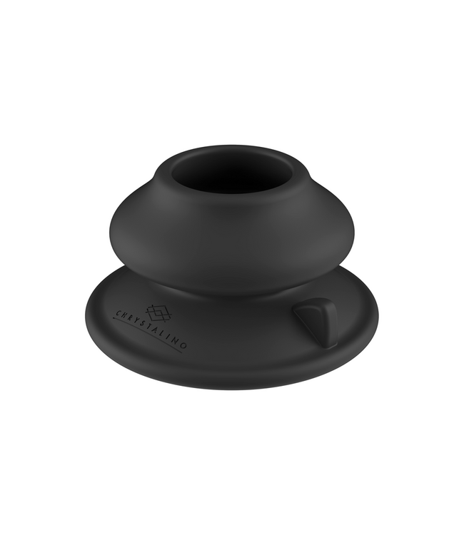 Chrystalino Chrystalino Borosilicaat Glazen Buttplug Met Vibratie En Zuignap 5,1 cm