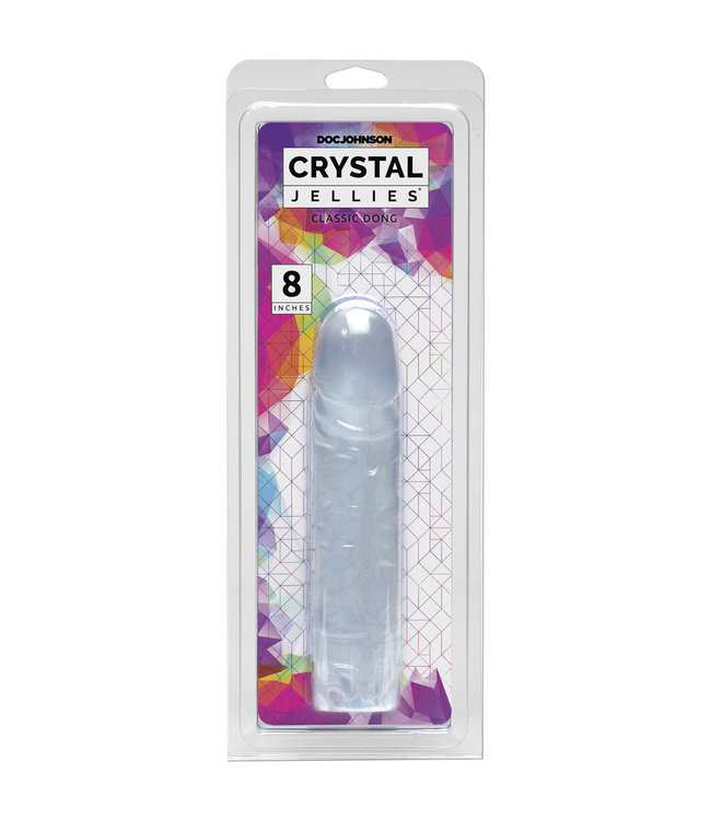Doc Johnson Doc Johnson 8 Crystal Jellies Flexibele Dildo 19,3 cm Transparant