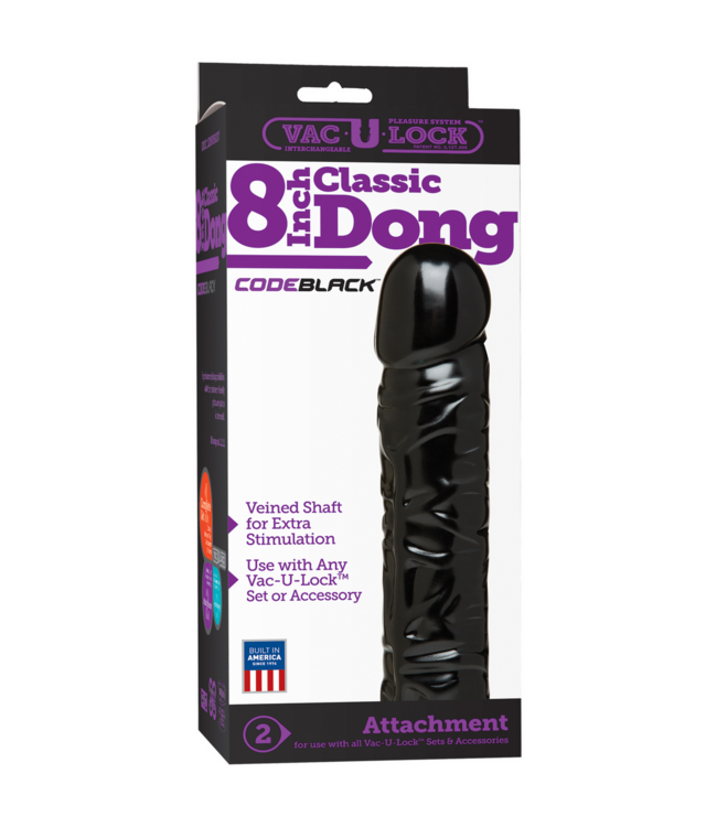 Doc Johnson CodeBlack 19,3 cm Dildo – Flexibel, kraftvoll, mit Spitzengefühl!