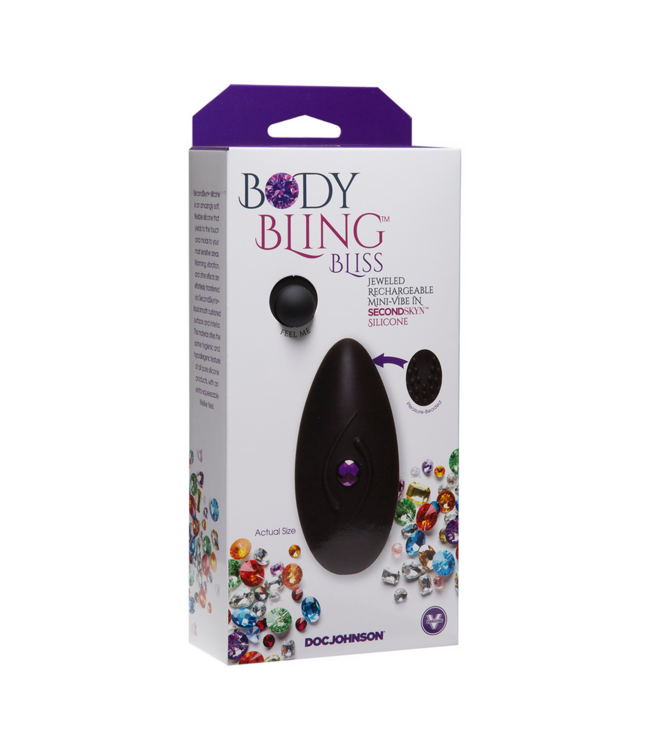 Doc Johnson Bling Bliss Mini Vibrator: Flexible, Quiet, USB Rechargeable Pleasure