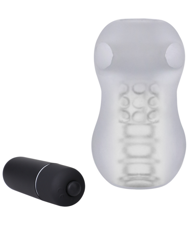 Doc Johnson Doc Johnson Helping Head Pro Ultraskyn Vibrerende Masturbator Met Massagekralen