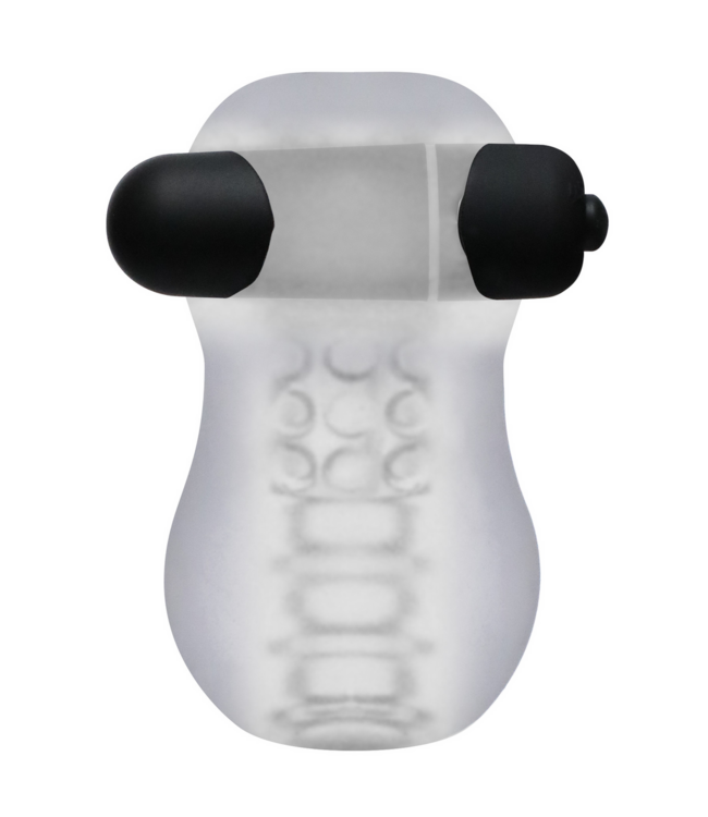 Doc Johnson GoodHead Pro – Vibrierender ULTRASKYN-Masturbator mit Massageperlen