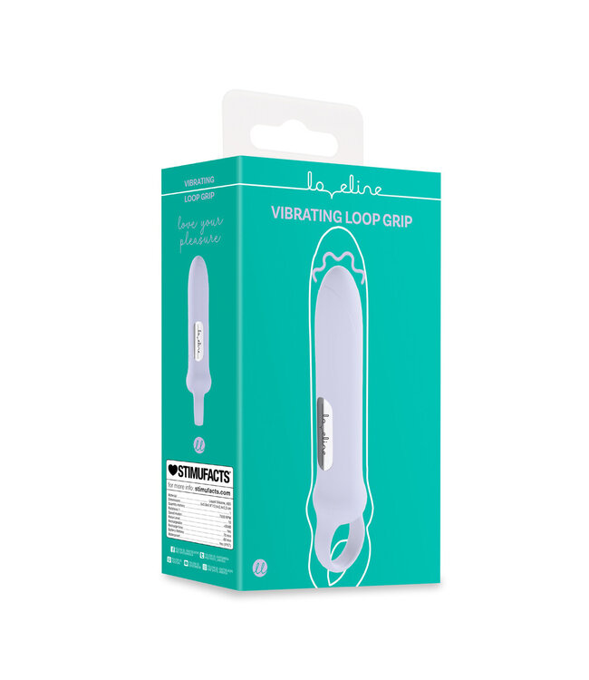 Loveline Loveline Compact Lavender Vibrating Loop Grip - 10 Functions, 1-Year Warranty