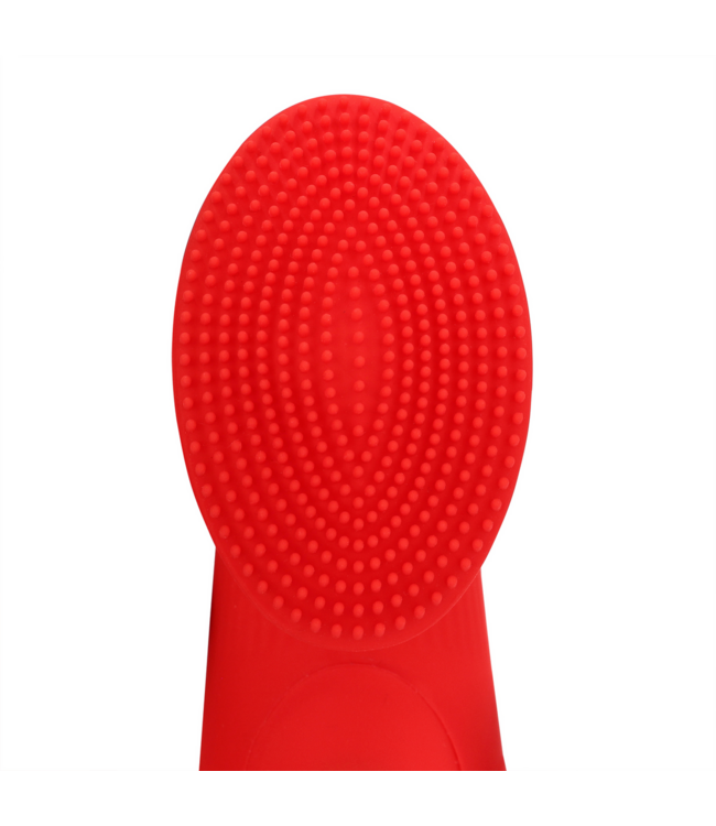 Loveline Loveline Textured Finger Vibrator Rood Met Meerdere Intensiteitsniveaus