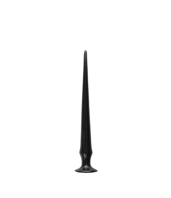 Ouch! Spike Dildo 34 cm Zwart PVC – Robuuste Extreme Prikkelervaring