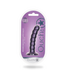 Ouch! Metallic Purple Beaded Silicone G-Spot Dildo with Strong Suction Cup