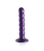 Ouch! Siliconen G-Spot Dildo 13,8 cm Met Zuignap en Metallic Paarse Kleur