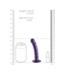 Ouch! Siliconen G-Spot Dildo 13,8 cm Met Zuignap en Metallic Paarse Kleur