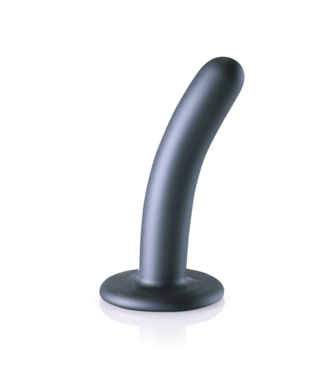 Ouch! Siliconen G-Spot Dildo 12,4 cm Met Zuignap En Gunmetal Afwerking - Ouch!
