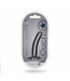Ouch! Gunmetal Soft Silicone G-Spot Dildo with Suction Cup - 5''