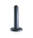 Ouch! Gunmetal Soft Silicone G-Spot Dildo with Suction Cup - 5''