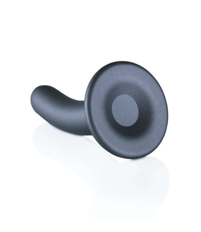 Ouch! Siliconen G-Spot Dildo 12,4 cm Met Zuignap En Gunmetal Afwerking - Ouch!