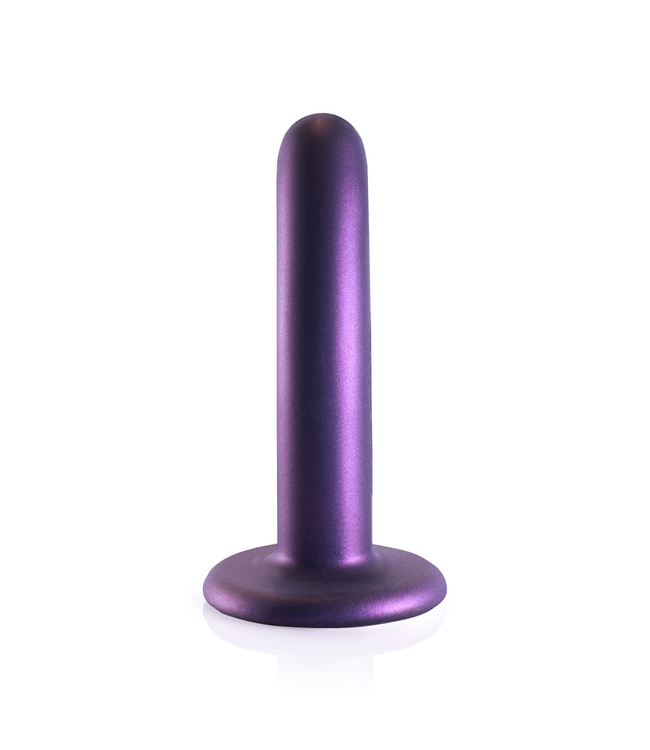 Ouch! G-Spot Dildo 12 cm Vloeibaar Siliconen Met Zuignap Metallic Paars
