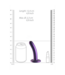 Ouch! Ouch! 6.2 cm Metallic Purple Soft Silicone G-Spot Dildo with Suction Cup