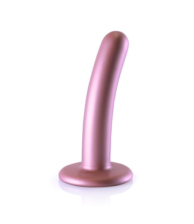 Ouch! Siliconen G-Spot Dildo 12 cm Met Zuignap Roze Metallic Afwerking